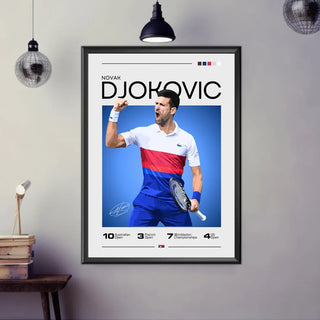 Plakat - Novak Djokovic stil - admen.dk
