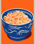 Plakat - Nudler i orange kunst - Admen.dk