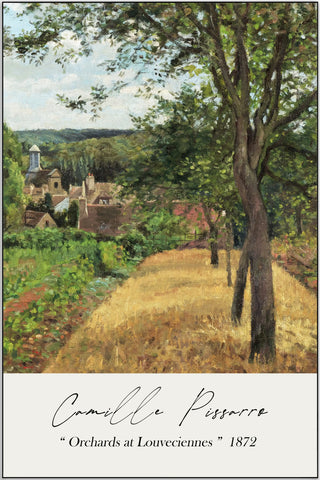 Plakat - Camille Pissarro - Orchards at Louveciennes - admen.dk