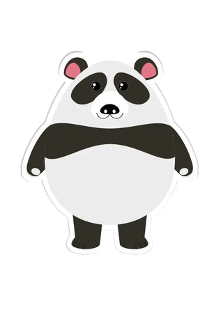 Klistermærker - Panda - figurskåret