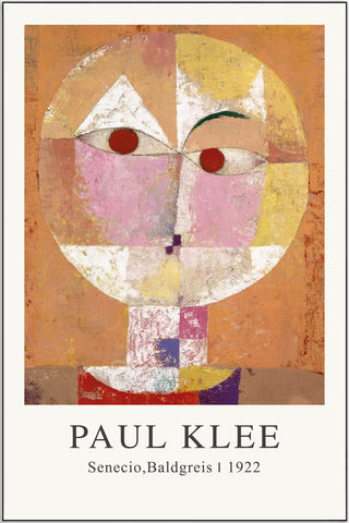 Plakat - Paul Klee - Senecio Baldgreis kunst - admen.dk