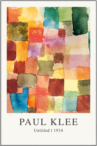Plakat - Paul Klee - Untitled 1914 kunst - admen.dk