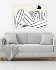 Plakat - Perfect black line kunst - admen.dk