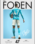 Plakat - Phil Foden grafisk look - Admen.dk