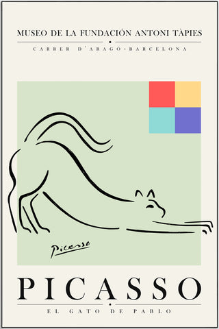 Plakat - Picasso - El gato de Pablo kunst - admen.dk