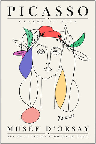 Plakat - Picasso - Guerre et paix kunst - admen.dk