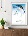 Plakat - Pingvin - Always be yourself citat - Admen.dk