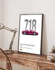 Plakat - Porsche 718 Boxster style edition kunst - Admen.dk