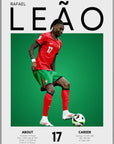 Plakat - Rafael Leao grafisk look - Admen.dk