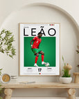 Plakat - Rafael Leao grafisk look - Admen.dk