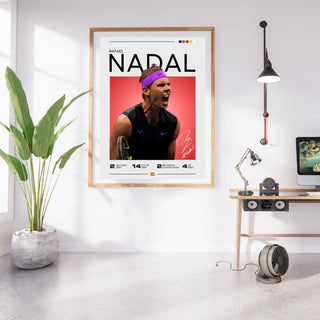 Plakat - Rafael Nadal stil - admen.dk