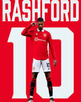 Plakat - Marcus Rashford efter sejr - admen.dk
