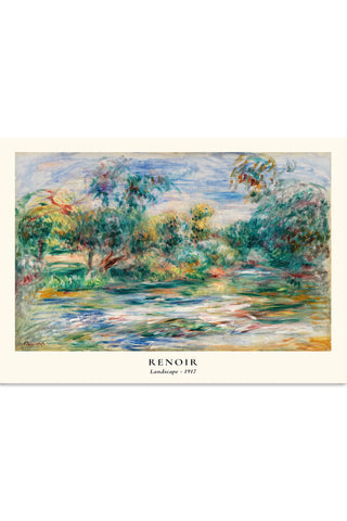 Plakat - Renior - Landscape 1917 kunst - admen.dk