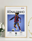 Plakat - Ronaldinho Barcelona look - Admen.dk