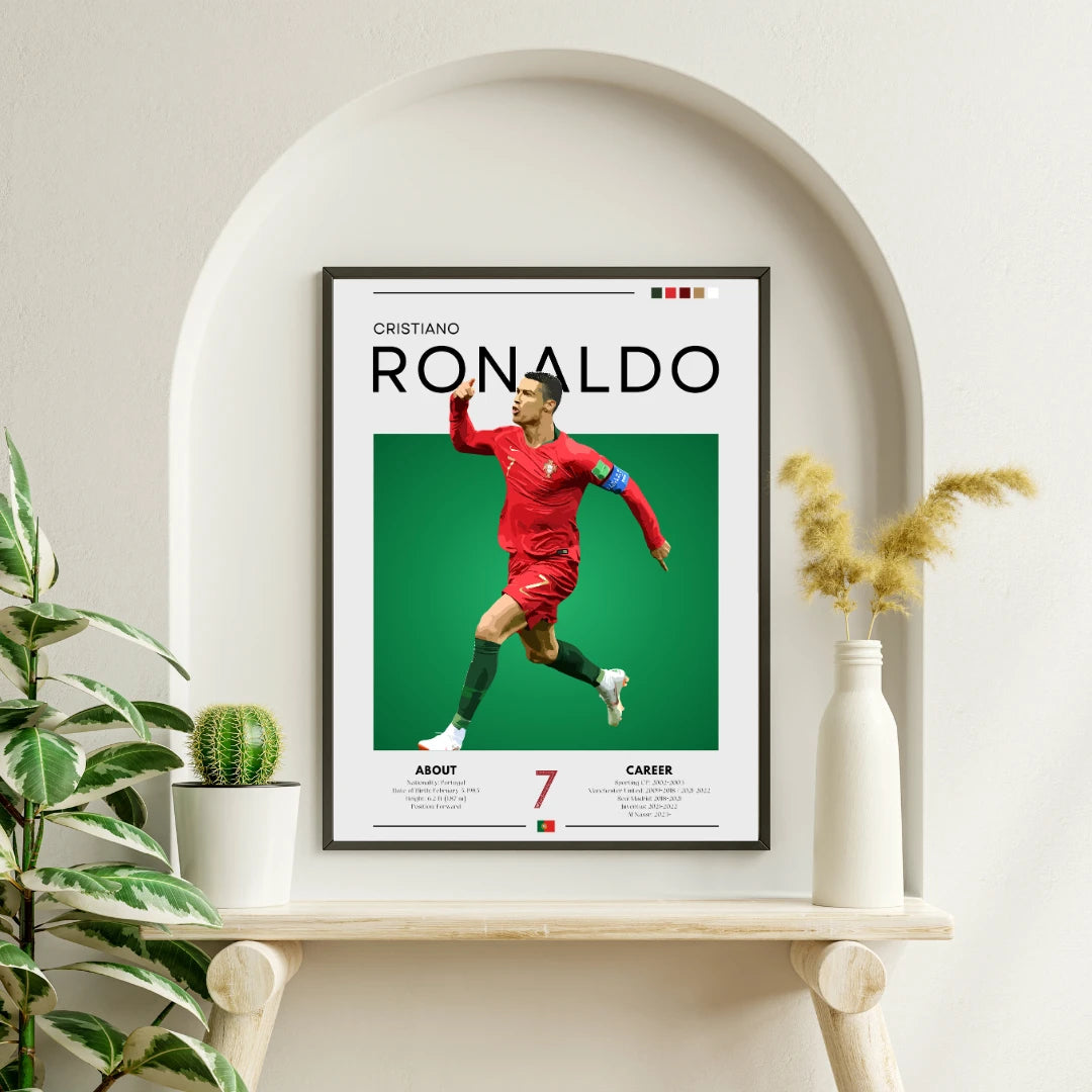 Plakat - Ronaldo Portugal look - Admen.dk