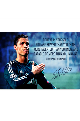Plakat - Ronaldo citat - admen.dk
