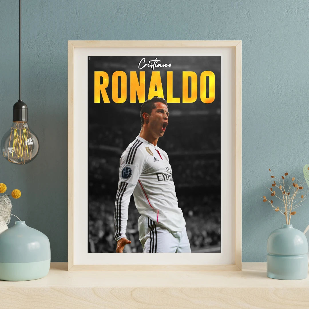 Plakat - Ronaldo i brøl kunst - Admen.dk
