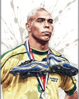 Plakat - Ronaldo med Brasilien kunst - admen.dk