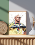 Plakat - Ronaldo med Brasilien kunst - Admen.dk
