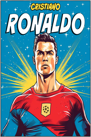 Plakat - Ronaldo superhelt - admen.dk