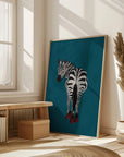 Plakat - Sarah Manovski - Zebra heels - Admen.dk