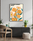 Plakat - Seoul - Flower market - admen.dk