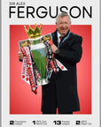 Plakat - Sir Alex Ferguson grafisk look - admen.dk