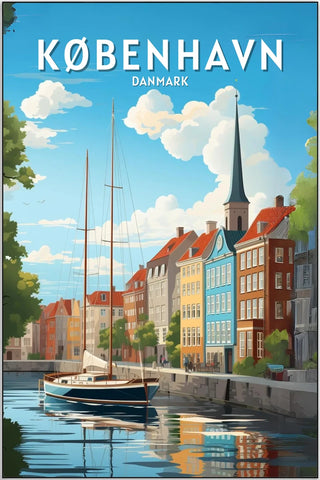 Plakat - Smuk Kanal i Danmark - admen.dk