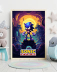 Plakat - Sonic the hedgehog kunst - Admen.dk