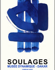 Plakat - Soulages dakar 1974 kunst - admen.dk