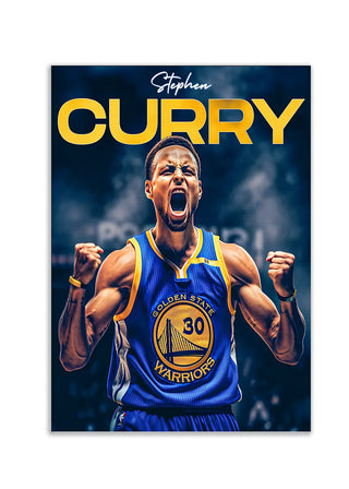 Plakat - Stephen Curry i jubel - admen.dk