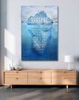 Plakat - Success isbjerg citat - Admen.dk