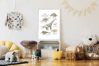 Plakat - The dinosaurs - admen.dk