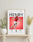 Plakat - Thierry Henry grafisk look - Admen.dk