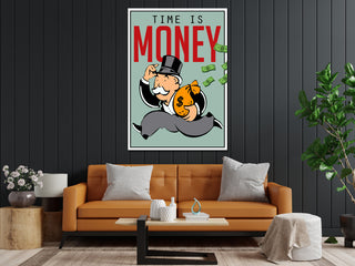 Plakat - Time is money citat - admen.dk