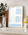 Plakat - Daily Planner - Engelsk - admen.dk