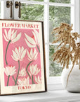 Plakat - Tokyo i pink - Flower market - admen.dk