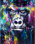 Plakat - Vild gorilla kunst - admen.dk