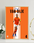 Plakat - Virgil Van Dijk style - Admen.dk