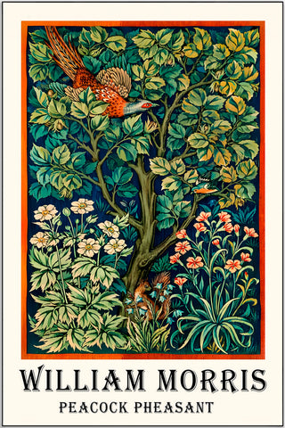 Plakat - William Morris - Peacock kunst - admen.dk