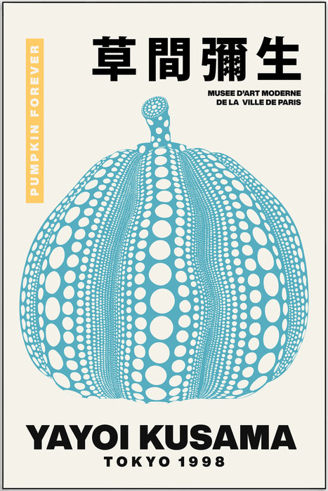 Plakat - Yayoi Kusama - Pumpkin blue forever kunst