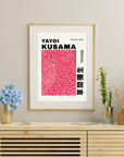 Plakat - Yayoi Kusama - Red dots Paris kunst - Admen.dk