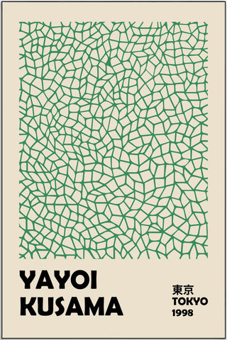 Plakat - Yayoi Kusama - Tokyo 1998 green - admen.dk