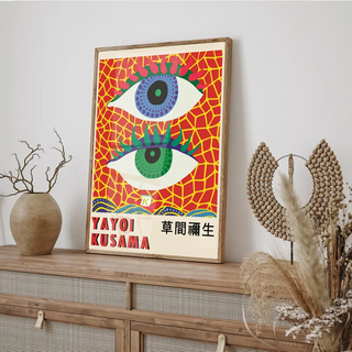 Plakat - Yayoi Kusama - Two Eyes - admen.dk