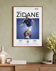 Plakat - Zinedine Zidane style - Admen.dk