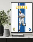 Plakat - Zinedine Zidane - admen.dk