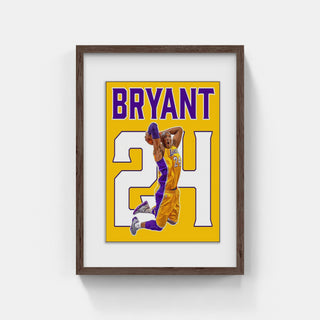 Plakat - Kobe Bryant 24 - admen.dk