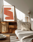 Plakat - Orange Silhouette