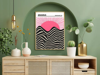 Plakat - Bauhaus pink kunst - admen.dk