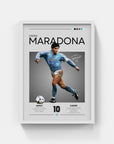 Plakat - Diego Maradona Napoli look - admen.dk